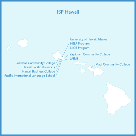 map of ISP Hawaii locations